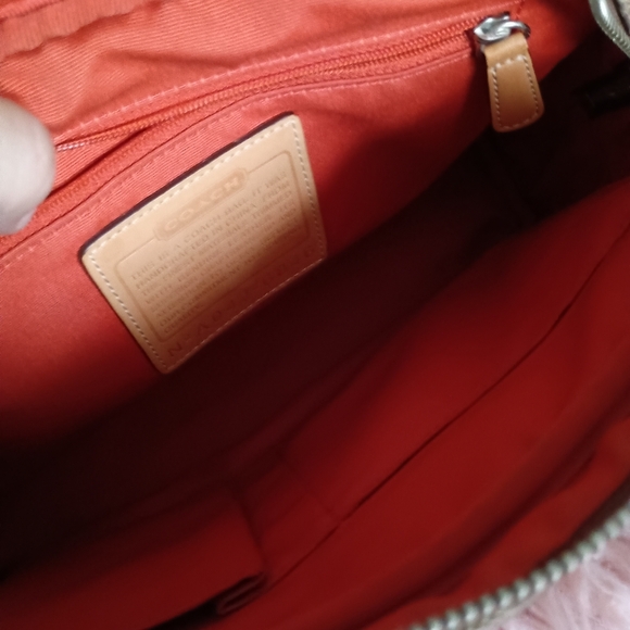 Coach Campbell Signature C  Brown w/Leather Trim Handbag/Shoulder Bag - Picture 14 of 14